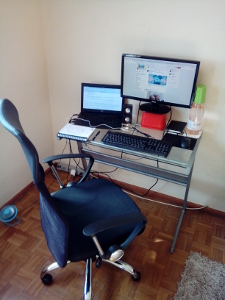 Meu cantinho de trabalho!