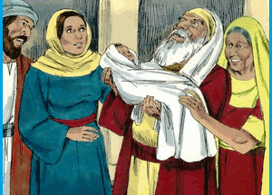 Jesus é apresentado no templo
