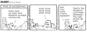 Dilbert - números aleatórios